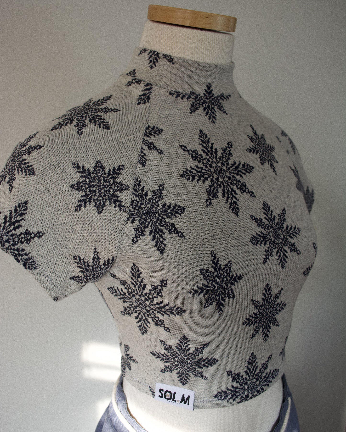 First Snow Women’s Mock Neck Baby-Tee