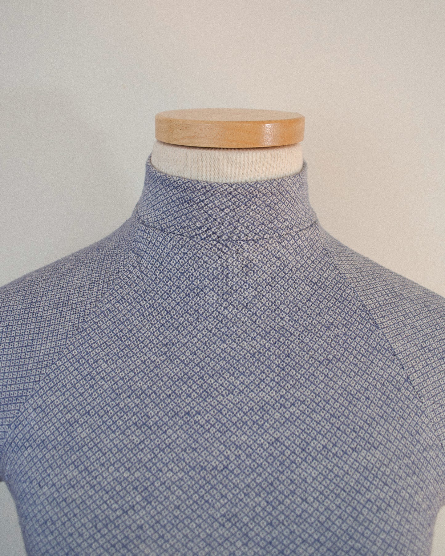 Diamond Knit Mock Neck