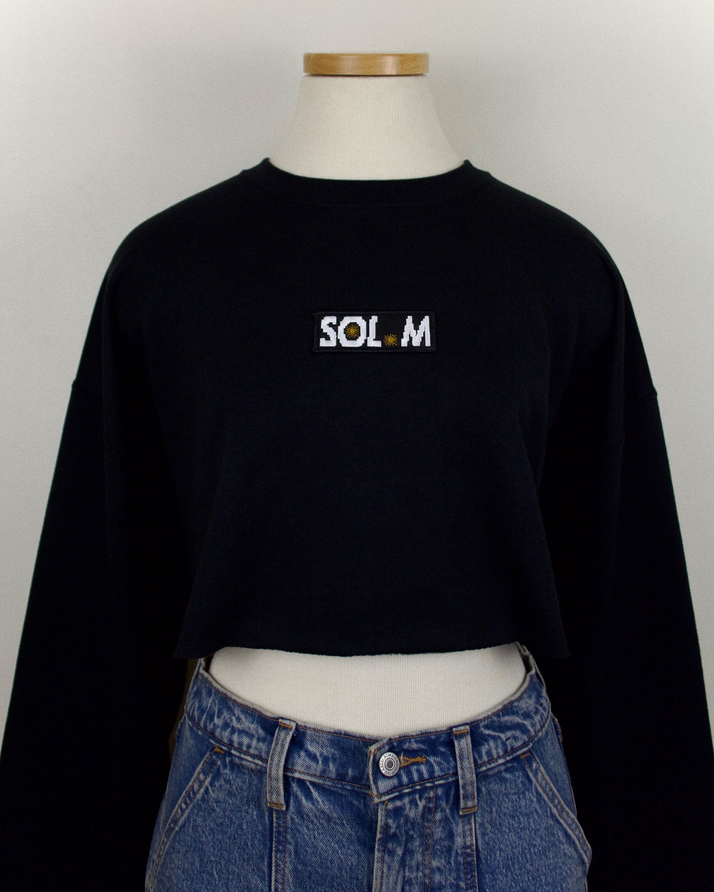 Society Patch Cropped Crew