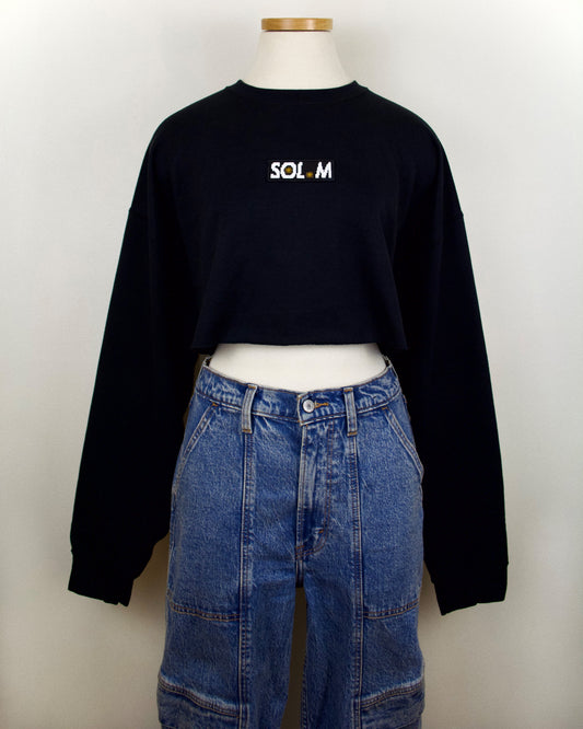 Society Patch Cropped Crew